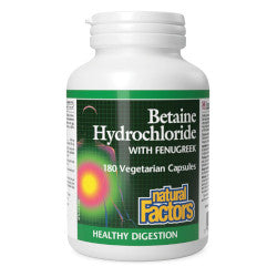 Buy Natural Factors Betaine HCl with Fenugreek Online in Canada at Erbamin