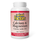 Buy Natural Factors Calcium & Magnesium Citrate with D Online in Canada at Erbamin