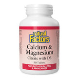 Buy Natural Factors Calcium & Magnesium Citrate with D Online in Canada at Erbamin