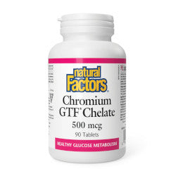 Buy Natural Factors Chromium GTF Chelate Online in Canada at Erbamin