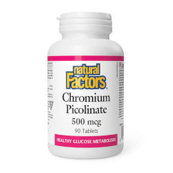 Natural Factors Chromium Picolinate 500 mcg - 90 Tablets