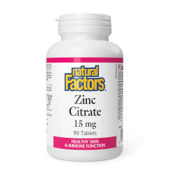 Buy Natural Factors Zinc Citrate Online in Canada at Erbamin