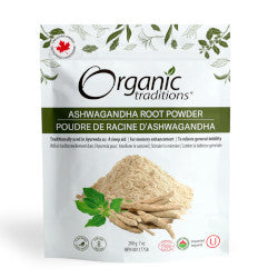 Buy Organic Traditions Ashwagandha Root Powder Online in Canada at Erbamin.