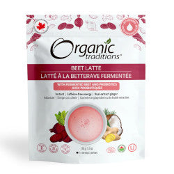 Buy Organic Traditions Beet Latte with Probiotics Online in Canada at Erbamin.